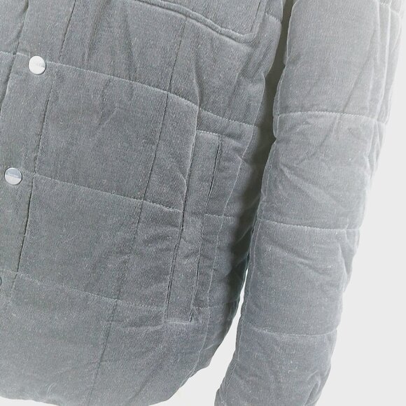 Zara Men's Black Mock Neck Suede Front Snap Winter Puffer Jacket Size XL - Picture 8 of 13